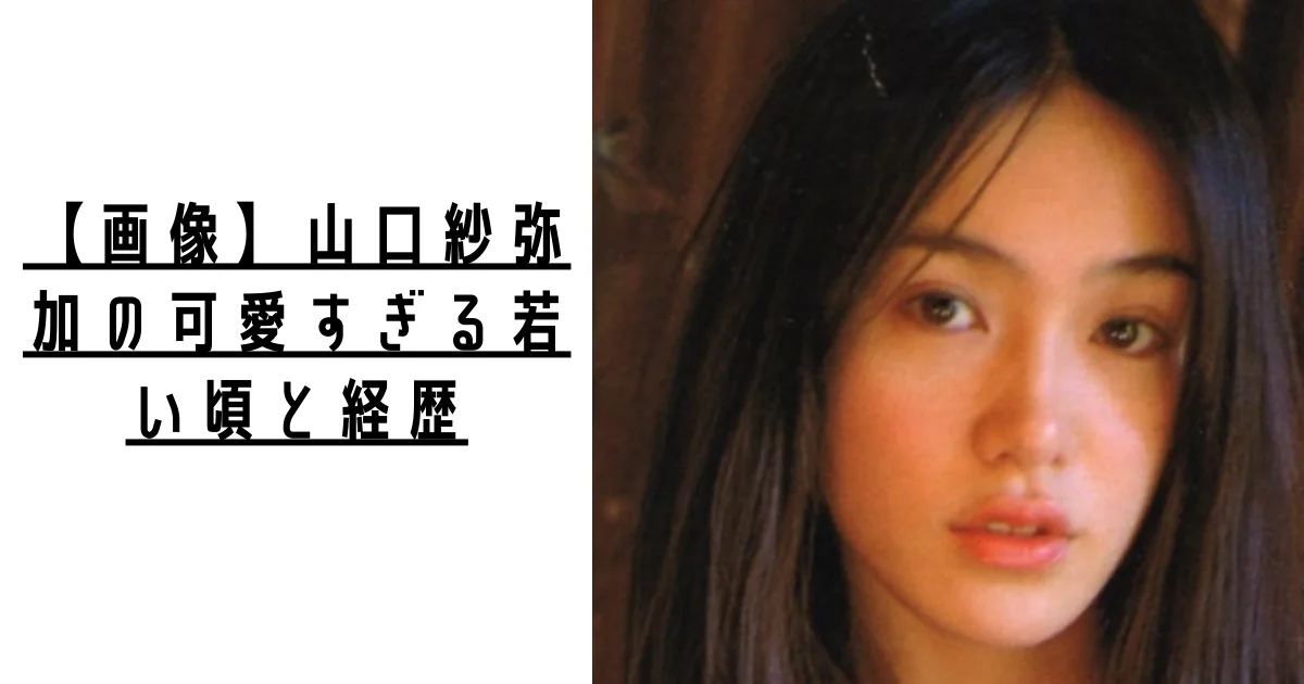 【画像】山口紗弥加の可愛すぎる若い頃と経歴